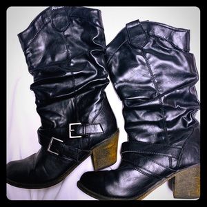 Black L.e.i Boots